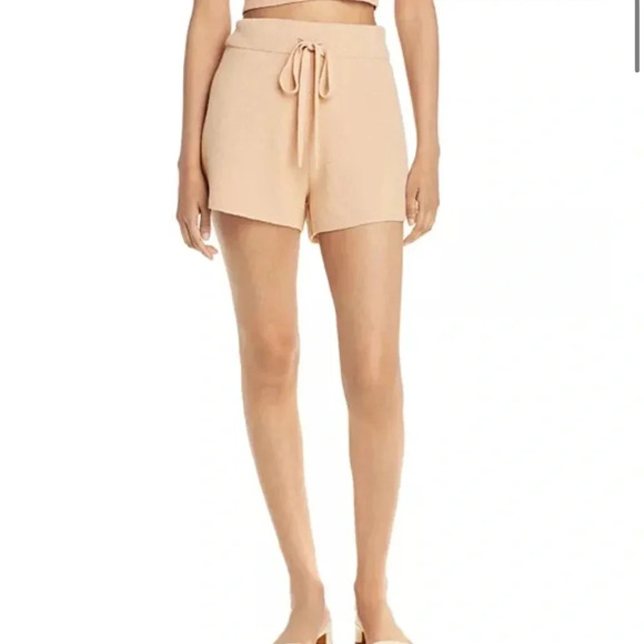 NWT!! A.L.C. - Billie Stretch MIDI Walking Shorts - Beige - Size Medium - Picture 1 of 8